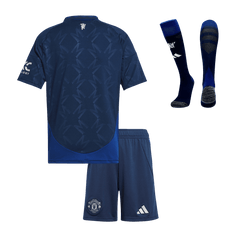 Kid's Manchester United Away  Football Shirt Kit(Jersey+Shorts+Socks) 2024/25 Best Football Kits Shop