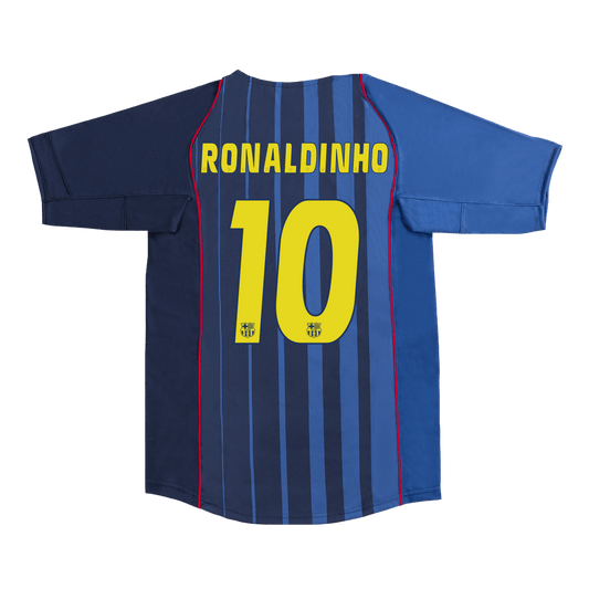 Retro RONALDINHO #10 2004/05 Barcelona Away  Football Shirt Best Football Kits Shop