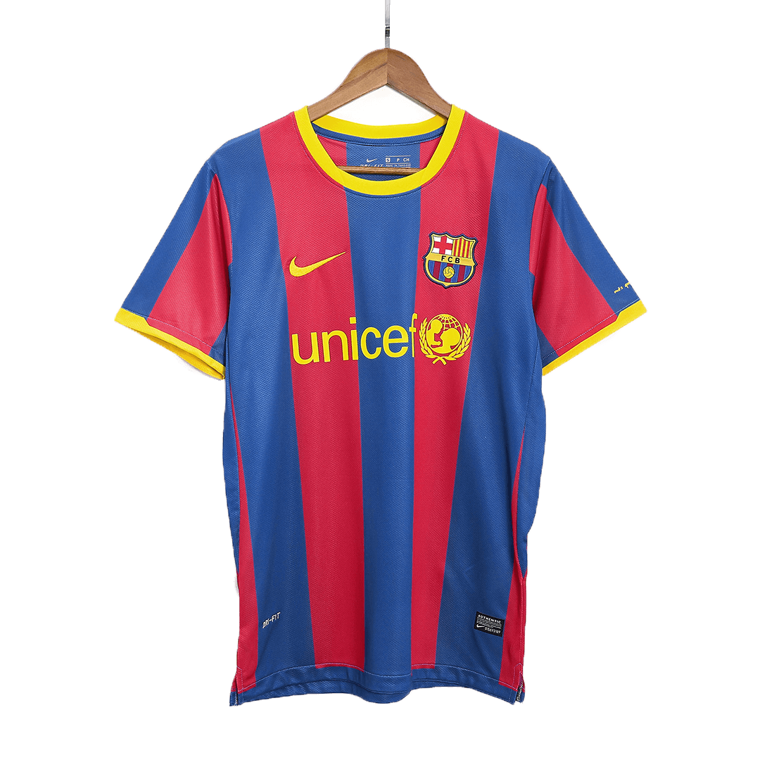 Retro DAVID VILLA #7 2010/11 Barcelona Home  Football Shirt Best Football Kits Shop