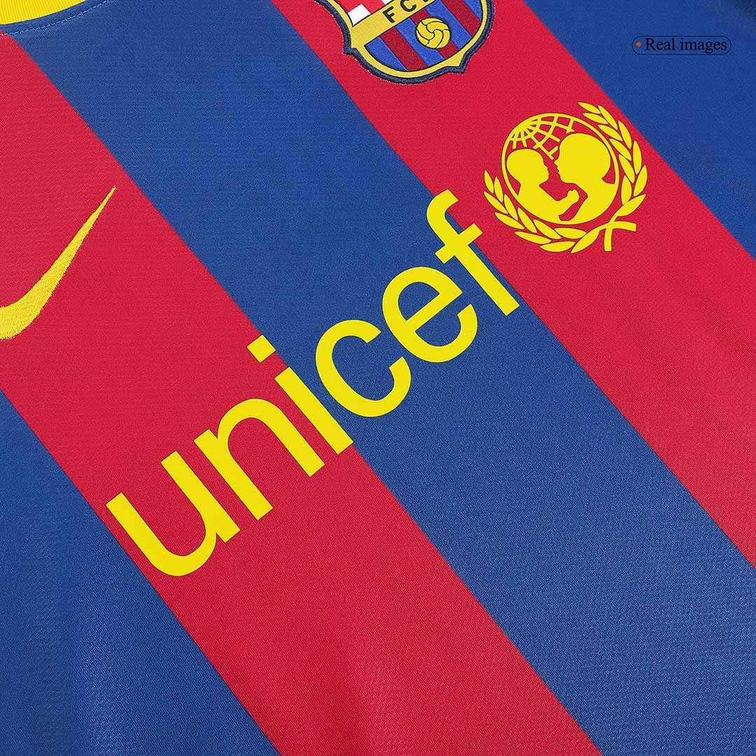 Retro DAVID VILLA #7 2010/11 Barcelona Home  Football Shirt Best Football Kits Shop