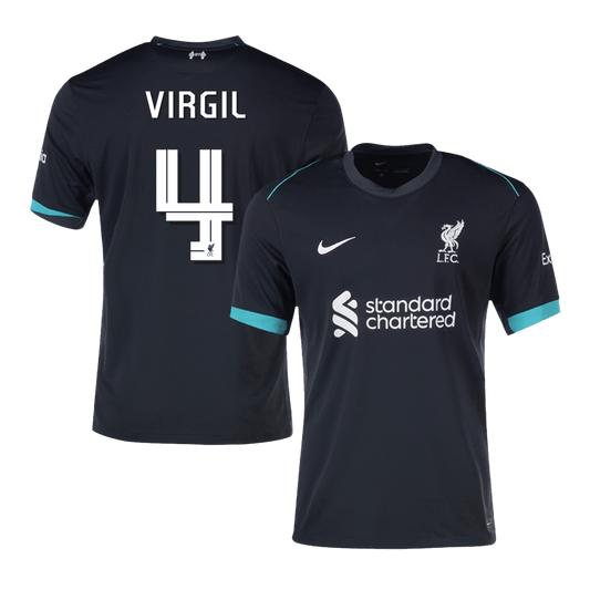VIRGIL #4 Liverpool Away  Football Shirt 2024/25 - UCL Best Football Kits Shop