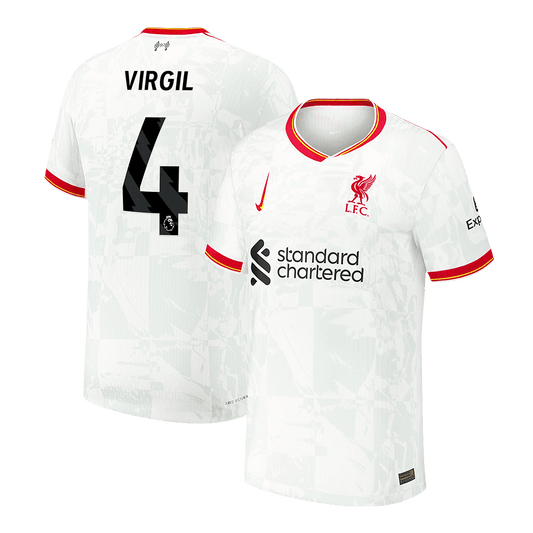 Player Version VIRGIL #4 Liverpool Third Away  Football Shirt 2024/25 Best Football Kits Shop